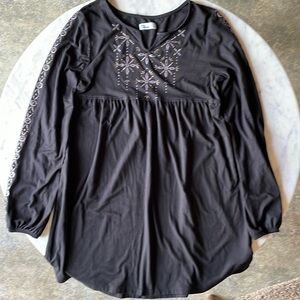 Epic Threads Girls XL (14/16) Black Shirtdress